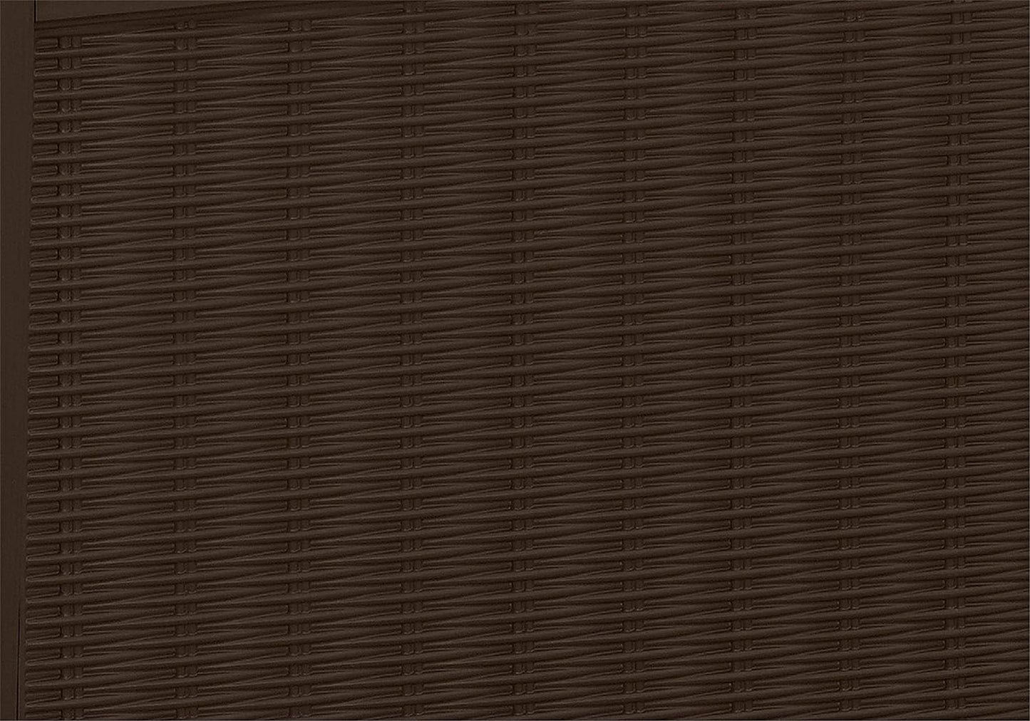 416L Outdoor Garden Storage Box with Lockable Lid & Rattan Effect Design