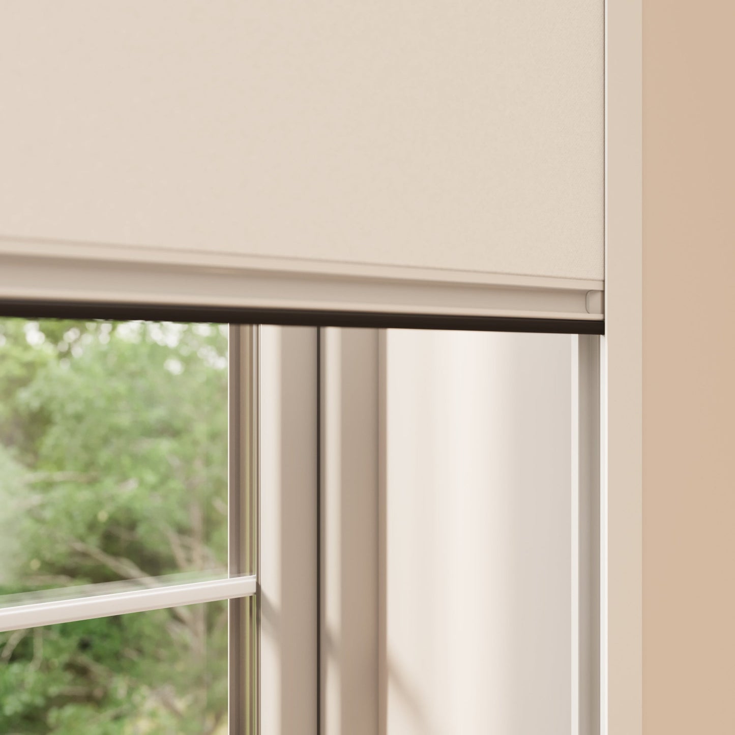 BlocOut Blackout Blind in PVC White