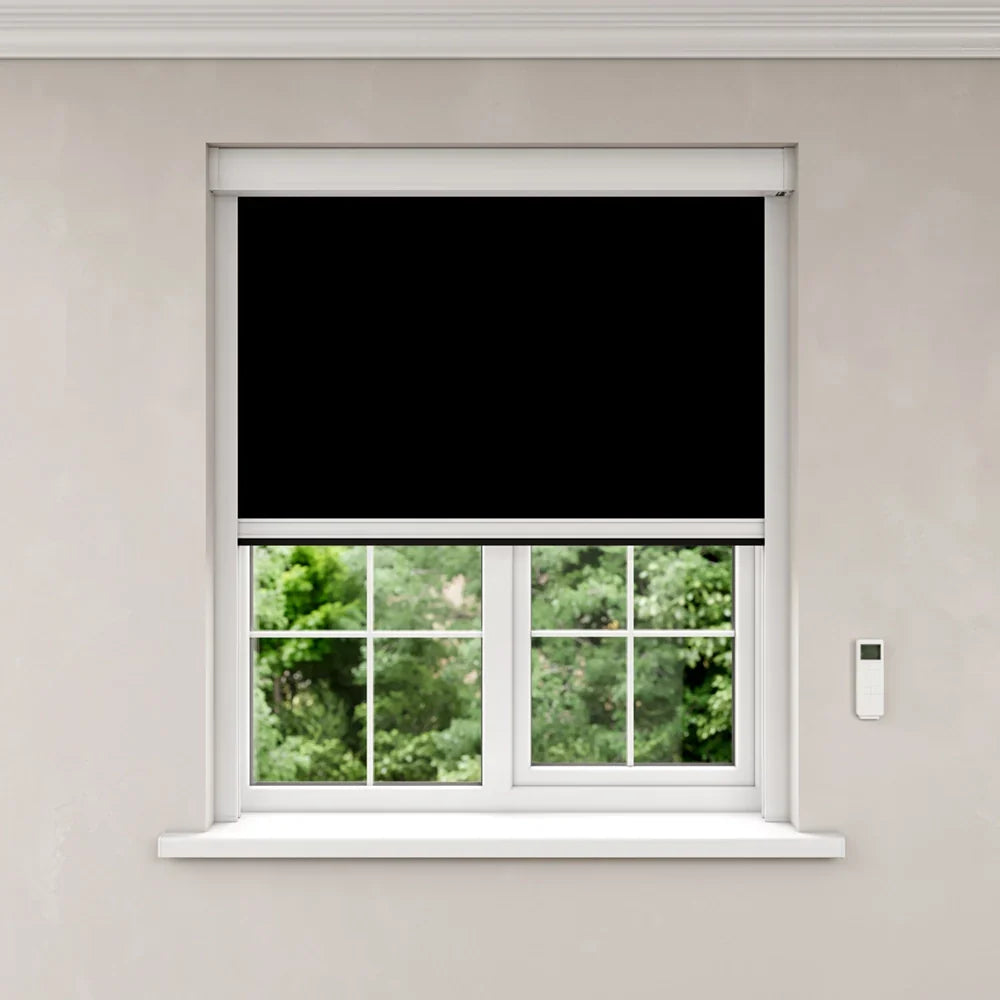 BlocOut Blackout Blind in PVC Black