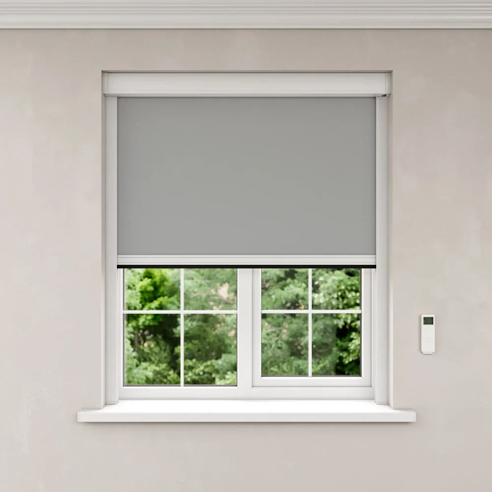 BlocOut Blackout Blind in PVC Grey