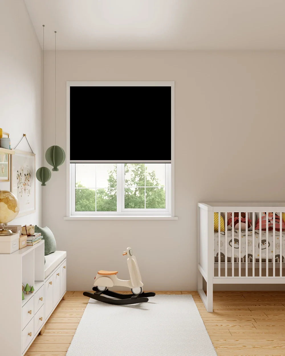 BlocOut Blackout Blind in PVC Black