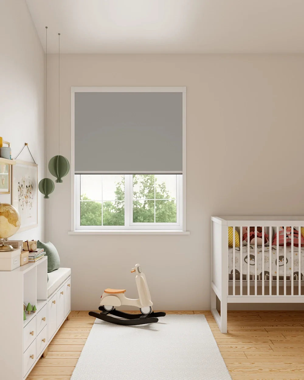 BlocOut Blackout Blind in PVC Grey