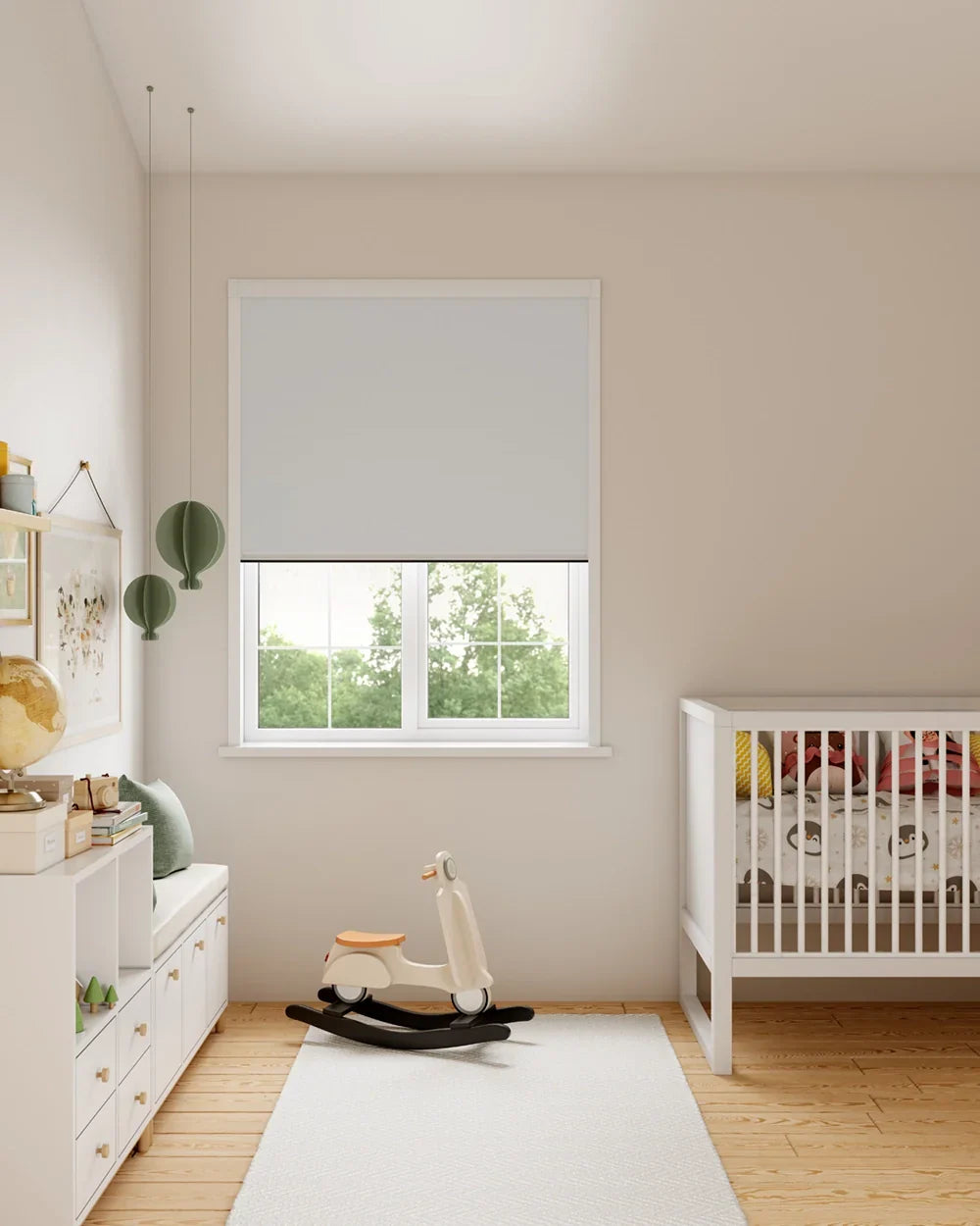 BlocOut Blackout Blind in PVC White