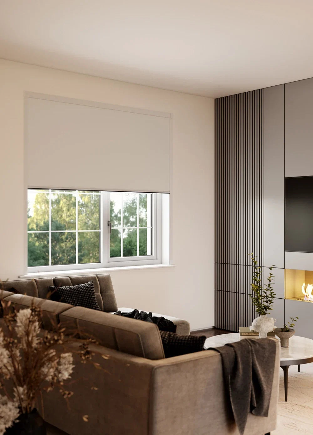 BlocOut Blackout Blind in Metallic Pearl Beige