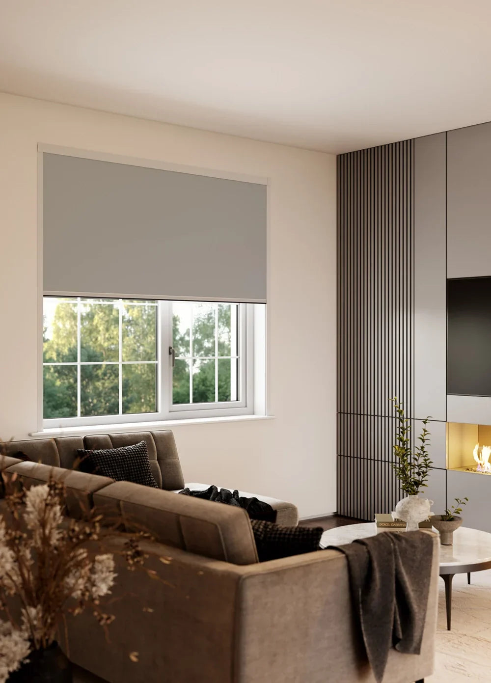 BlocOut Blackout Blind in PVC Grey